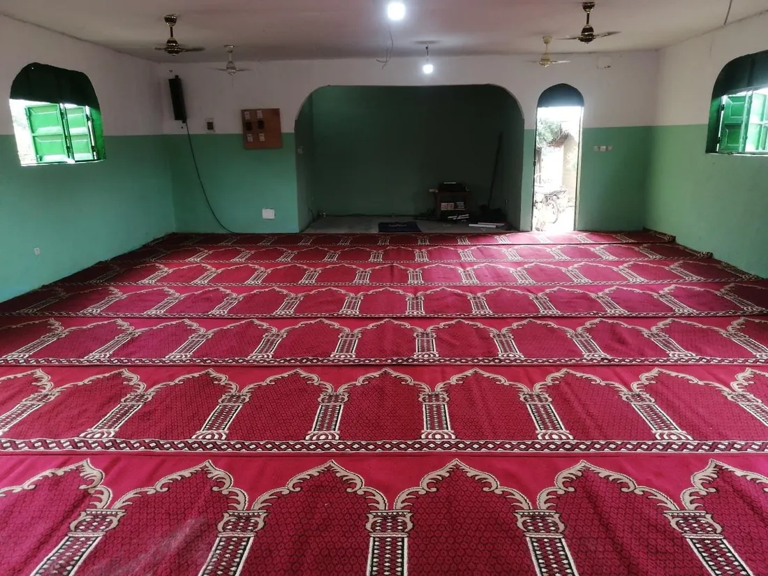 The inside of a finished mosque